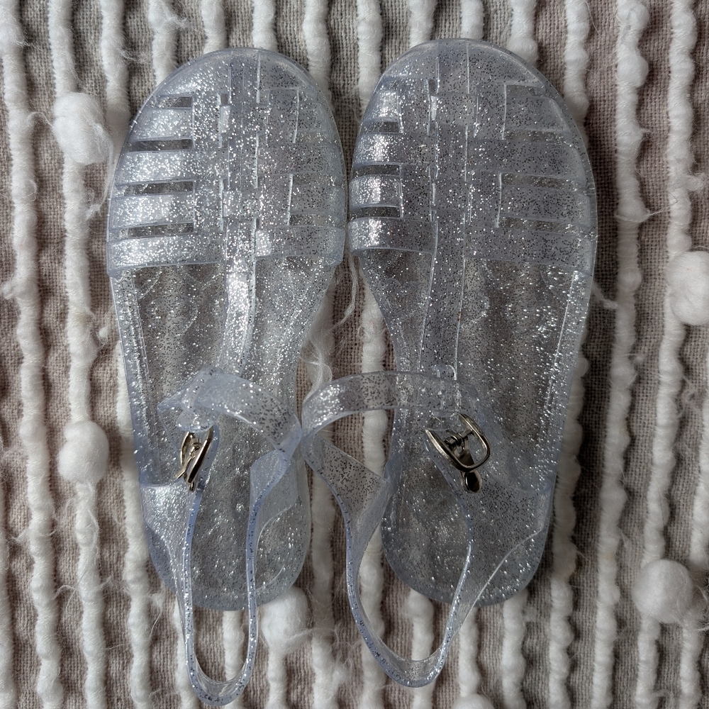 Girls Glitter Sandals-size 13
